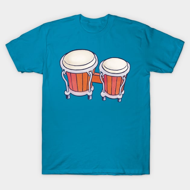 Bongo drums T-Shirt by ElectronicCloud